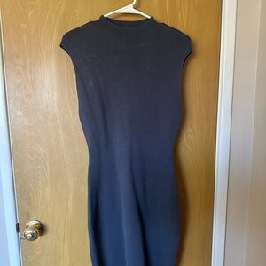 Abercrombie and Fitch Gray High Neck knitted body con dress